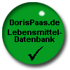 DorisPaas.de – Lebensmittel-Datenbank